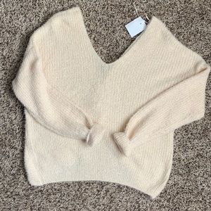 Cream Fuzzy Sweater